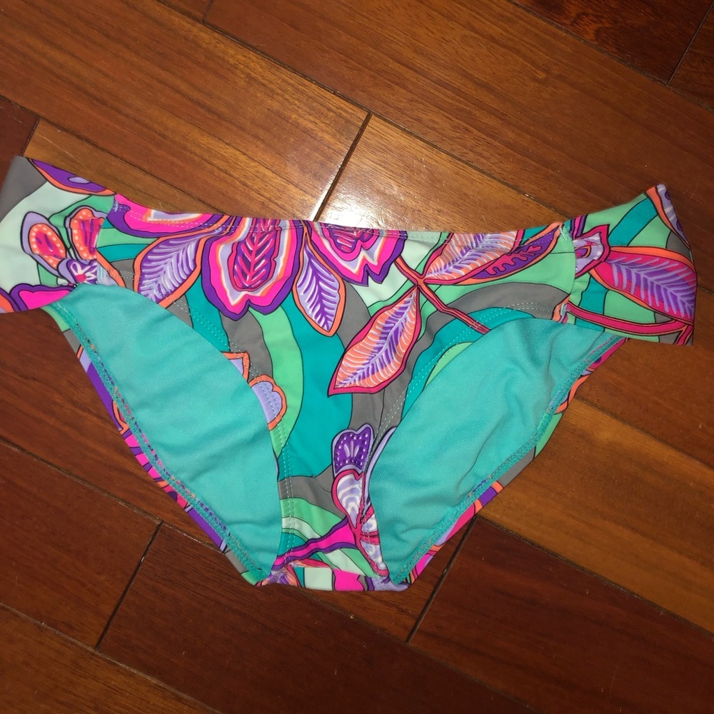 Bright Rusched Bikini Bottoms